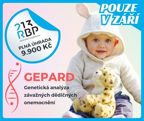 RBP v září plně hradí vyšetření GEPARD - MOJE GENY